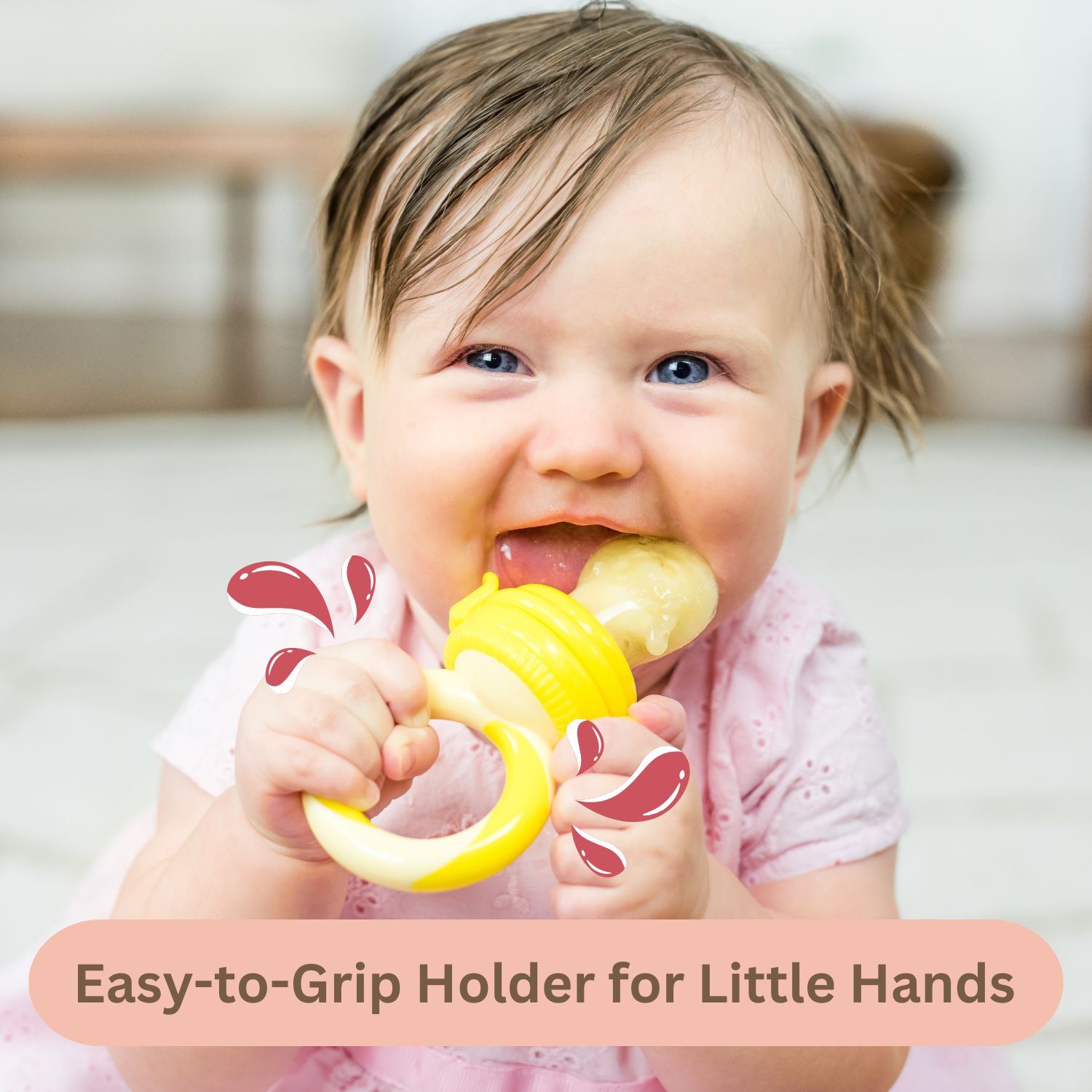 Silicone Teats/Sacs for Baby Food Feeder - Value Pack (6 Pcs)