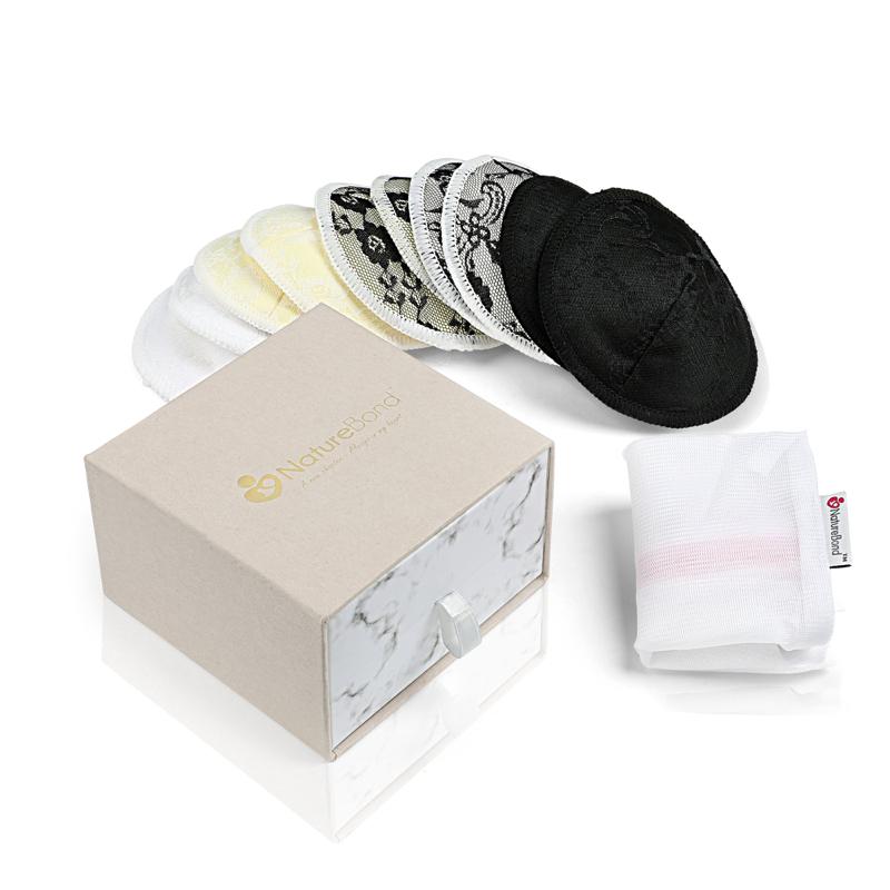 Reusable Laced Bamboo Cotton Nursing Pads (Multicoloured)